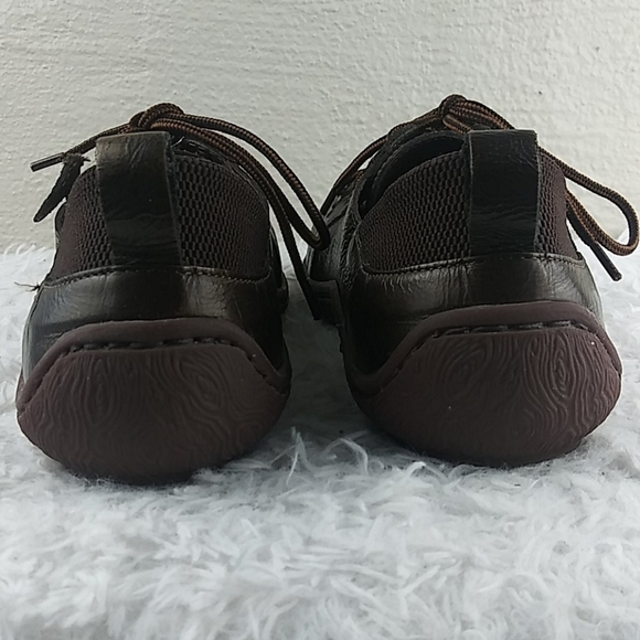 BORN Handcrafted Brown Metallic Leather Lace Up Round Toe Low Top Sneaker Shoe - Picture 6 of 15